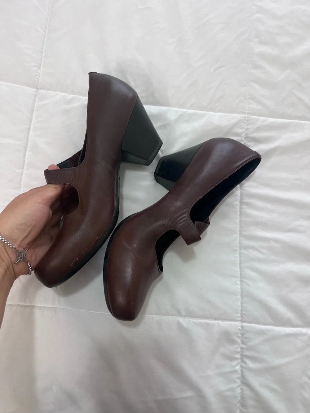 Dansko Mary Jane Comfort Pumps Leather vintage heels shoes size 39